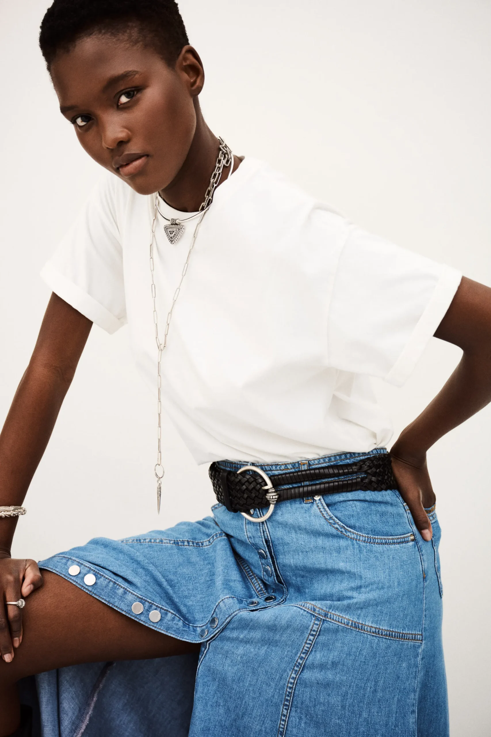 Ba&Sh ROSIE t-shirt manches courtes ECRU Clearance