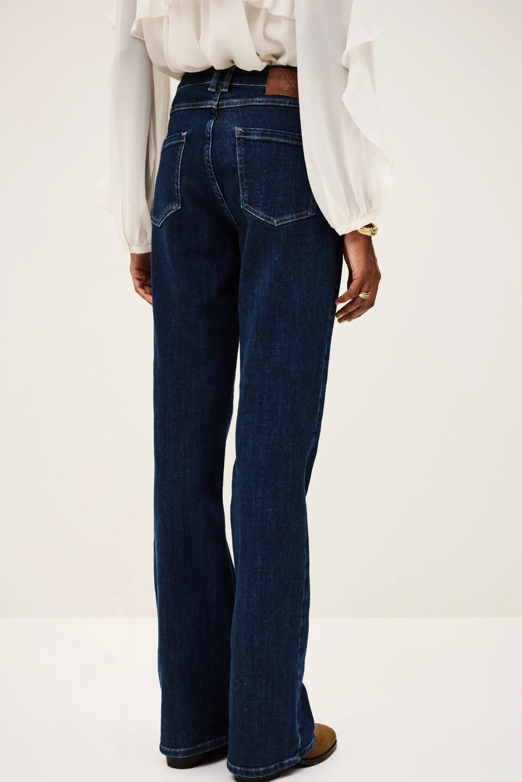 Ba&Sh ROSS Jeans Flare BLEU Discount