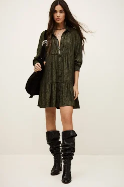 Ba&Sh ROSYNA robe chemise courte VERT Sale