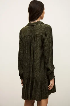 Ba&Sh ROSYNA robe chemise courte VERT Sale