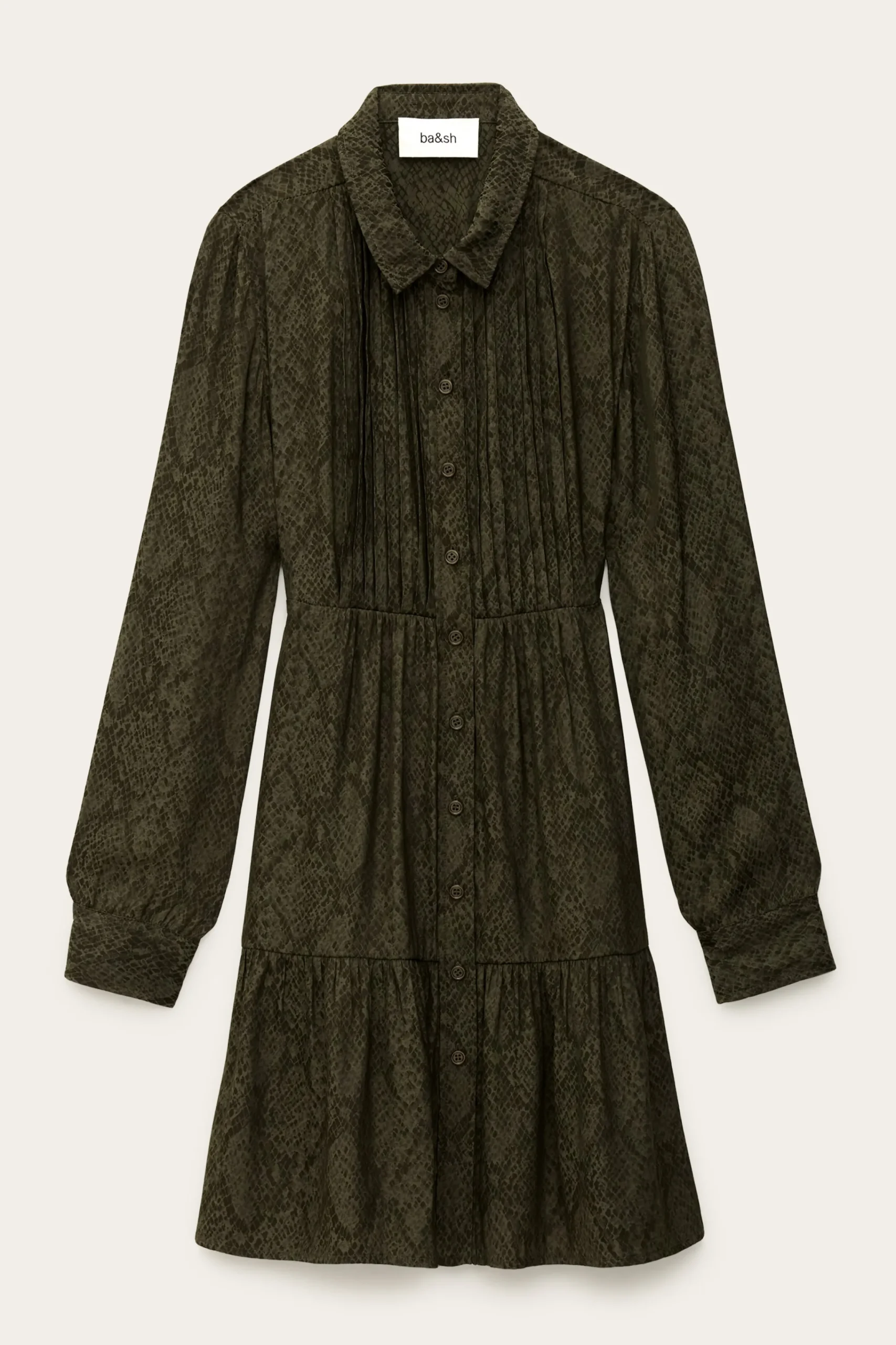 Ba&Sh ROSYNA robe chemise courte VERT Sale