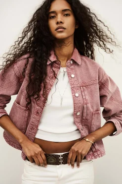 Ba&Sh RUNO veste denim ROSE Online