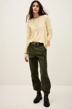 Ba&Sh SALAMA pull laine intemporel JAUNE Discount
