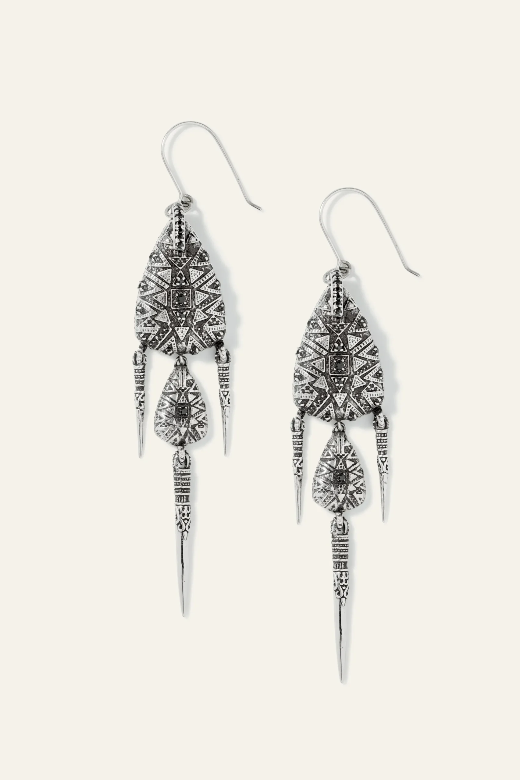 Ba&Sh SAVY boucles d'oreilles en argent GRIS Outlet