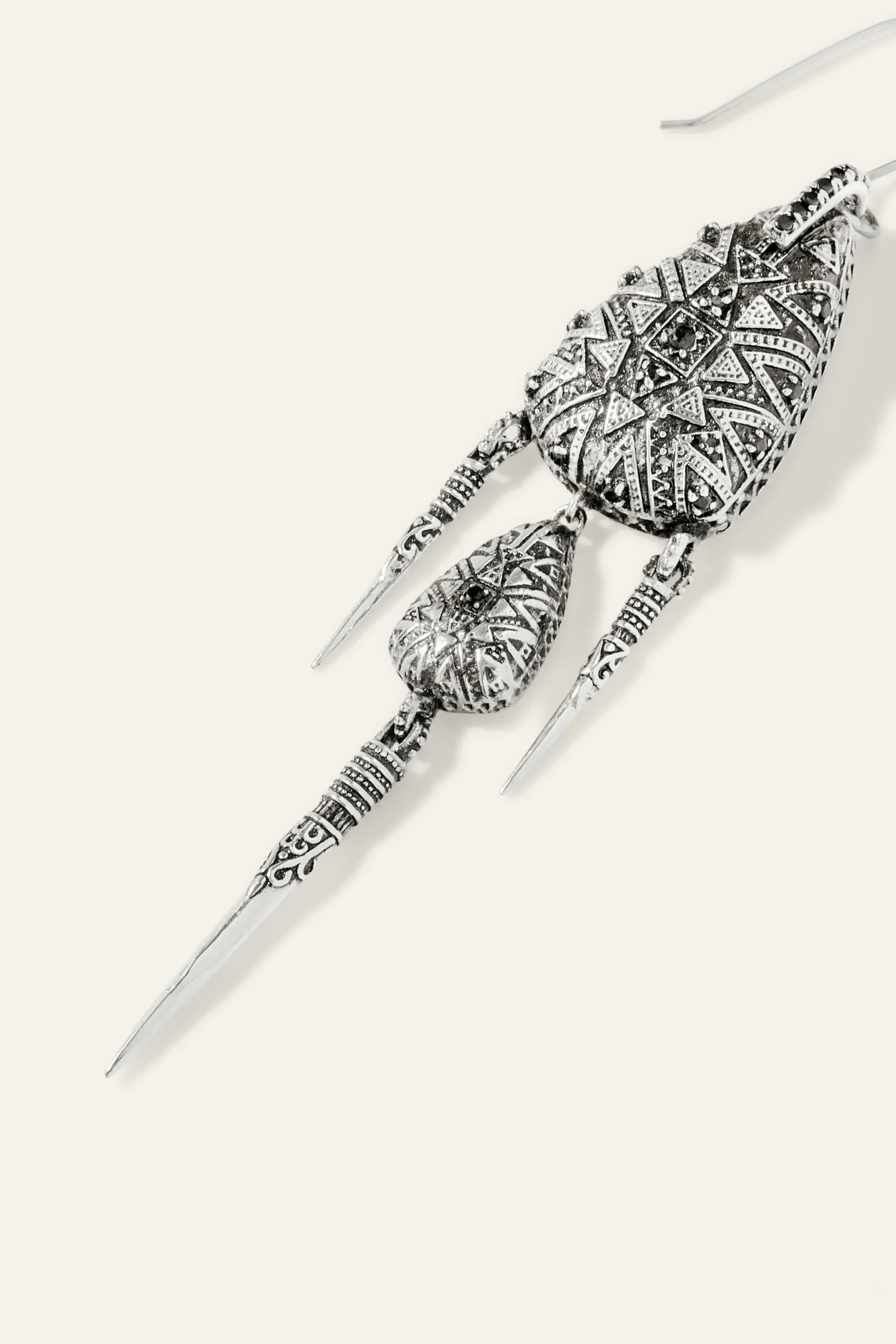 Ba&Sh SAVY boucles d'oreilles en argent GRIS Outlet