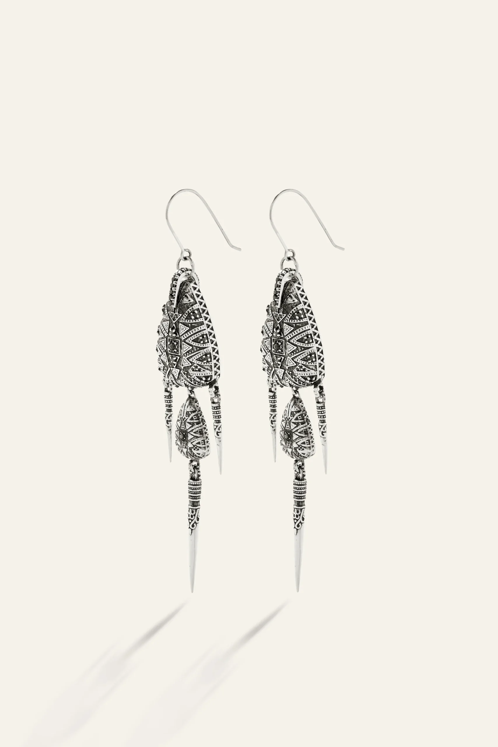 Ba&Sh SAVY boucles d'oreilles en argent GRIS Outlet