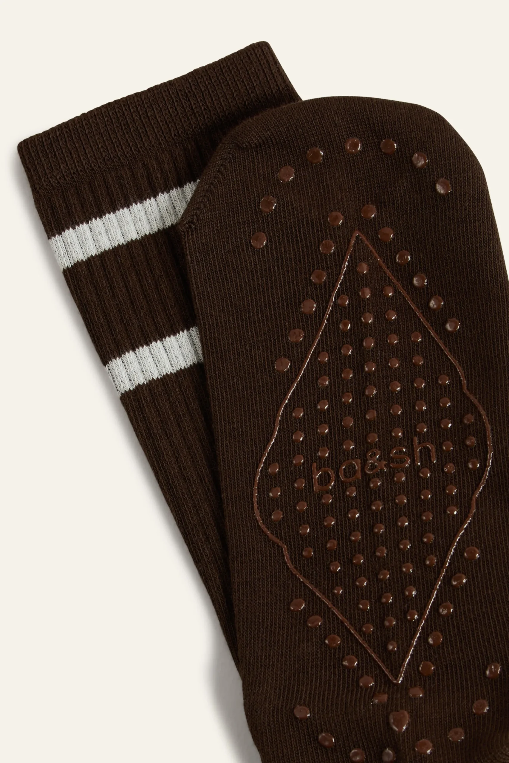 Ba&Sh SHAN Chaussettes à message MARRON Online