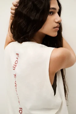 Ba&Sh SHAVA t-shirt sans manche ECRU Online