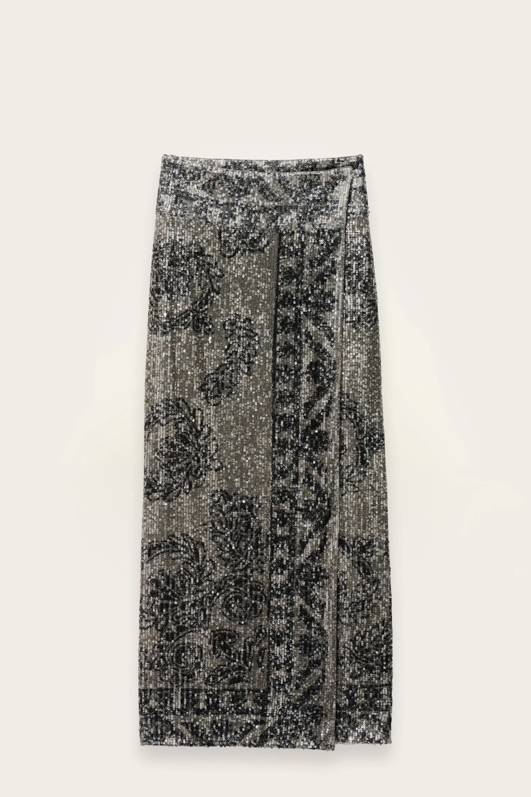 Ba&Sh SILVIA jupe longue imprimée NOIR Clearance