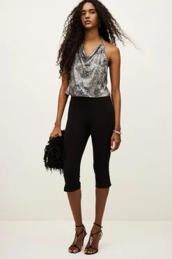 Ba&Sh SIMONA top bénitier paillettes NOIR Sale