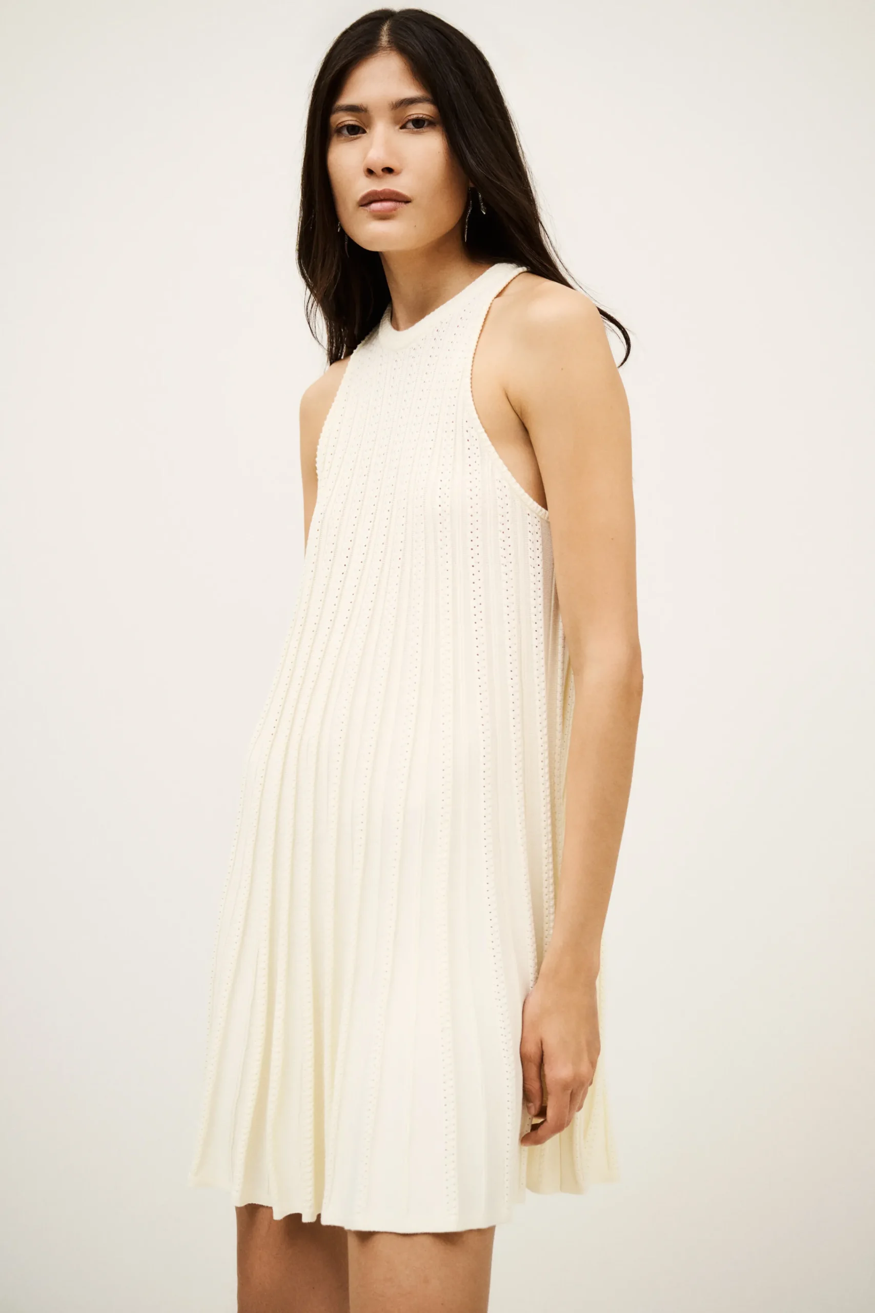 Ba&Sh SINNTA robe longueur mini ECRU Discount