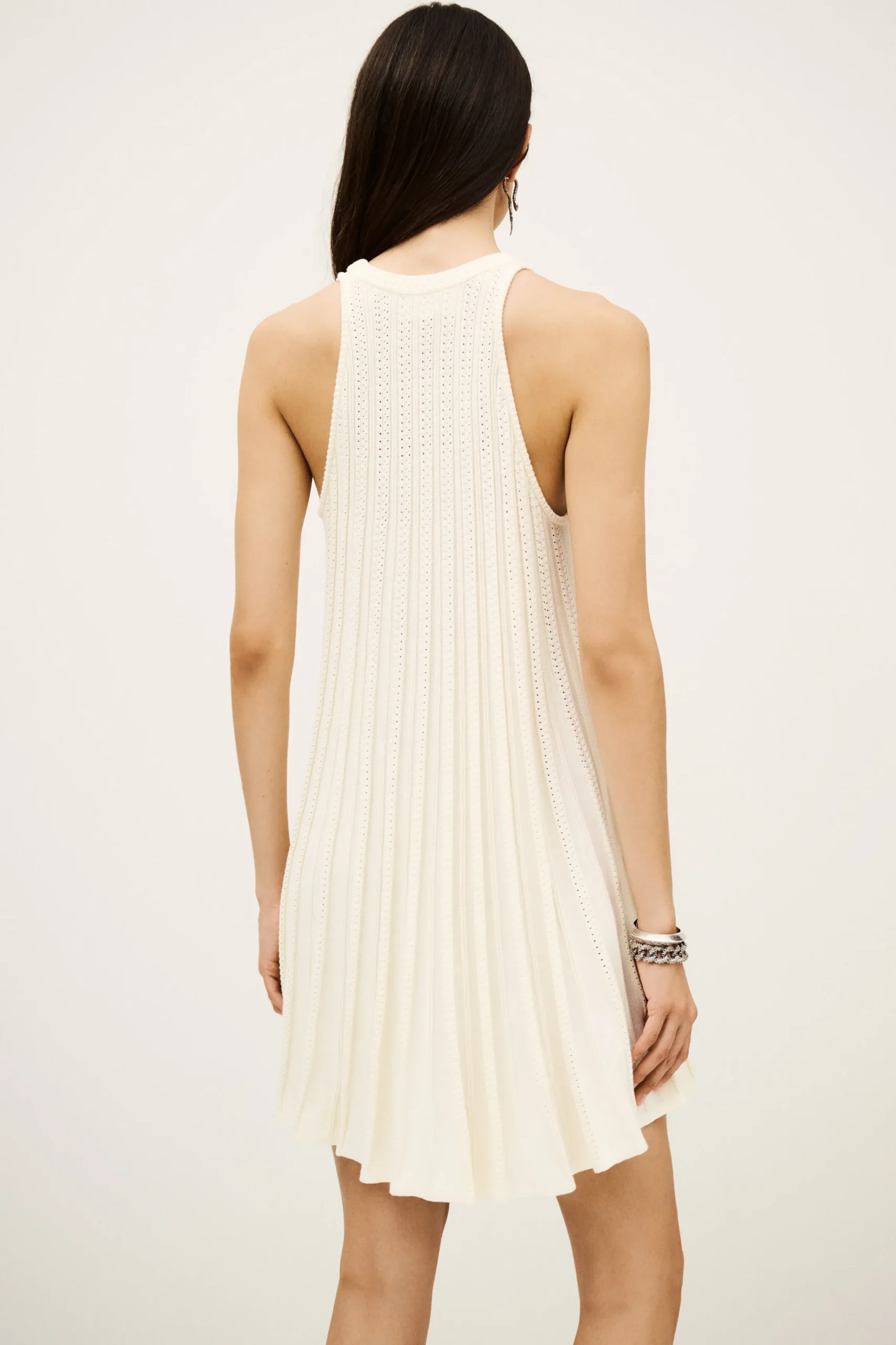 Ba&Sh SINNTA robe longueur mini ECRU Discount
