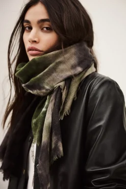 Ba&Sh SOFIA foulard laine soie VERT Online
