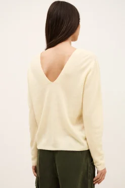 Ba&Sh SOLLENE pull laine intemporel JAUNE Best