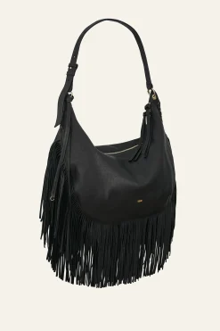 Ba&Sh SWING sac à franges NOIR New