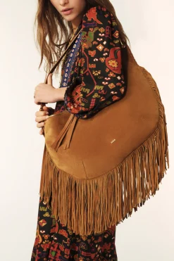 Ba&Sh SWING sac à franges MARRON Sale