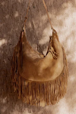 Ba&Sh SWING sac à franges MARRON Sale