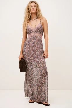 Ba&Sh TAMA robe longue BLEU Hot