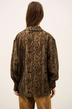 Ba&Sh TAO chemise oversize bohème VERT