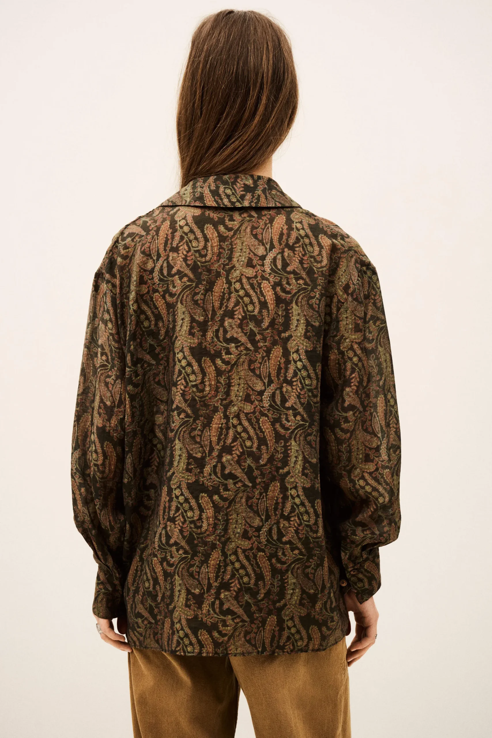 Ba&Sh TAO chemise oversize bohème VERT