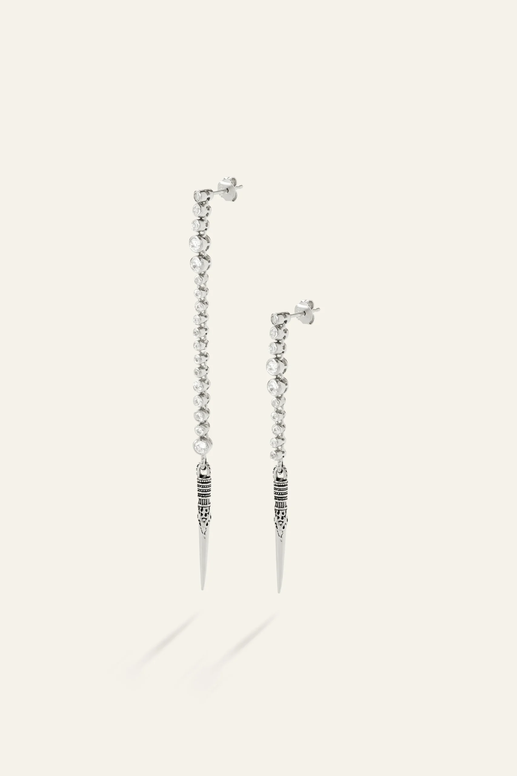 Ba&Sh TAYANNE boucles d'oreilles en argent GRIS Outlet