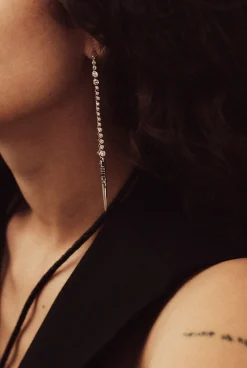 Ba&Sh TAYANNE boucles d'oreilles en argent GRIS Outlet
