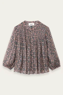 Ba&Sh TAZIO chemise fluide BLEU Outlet