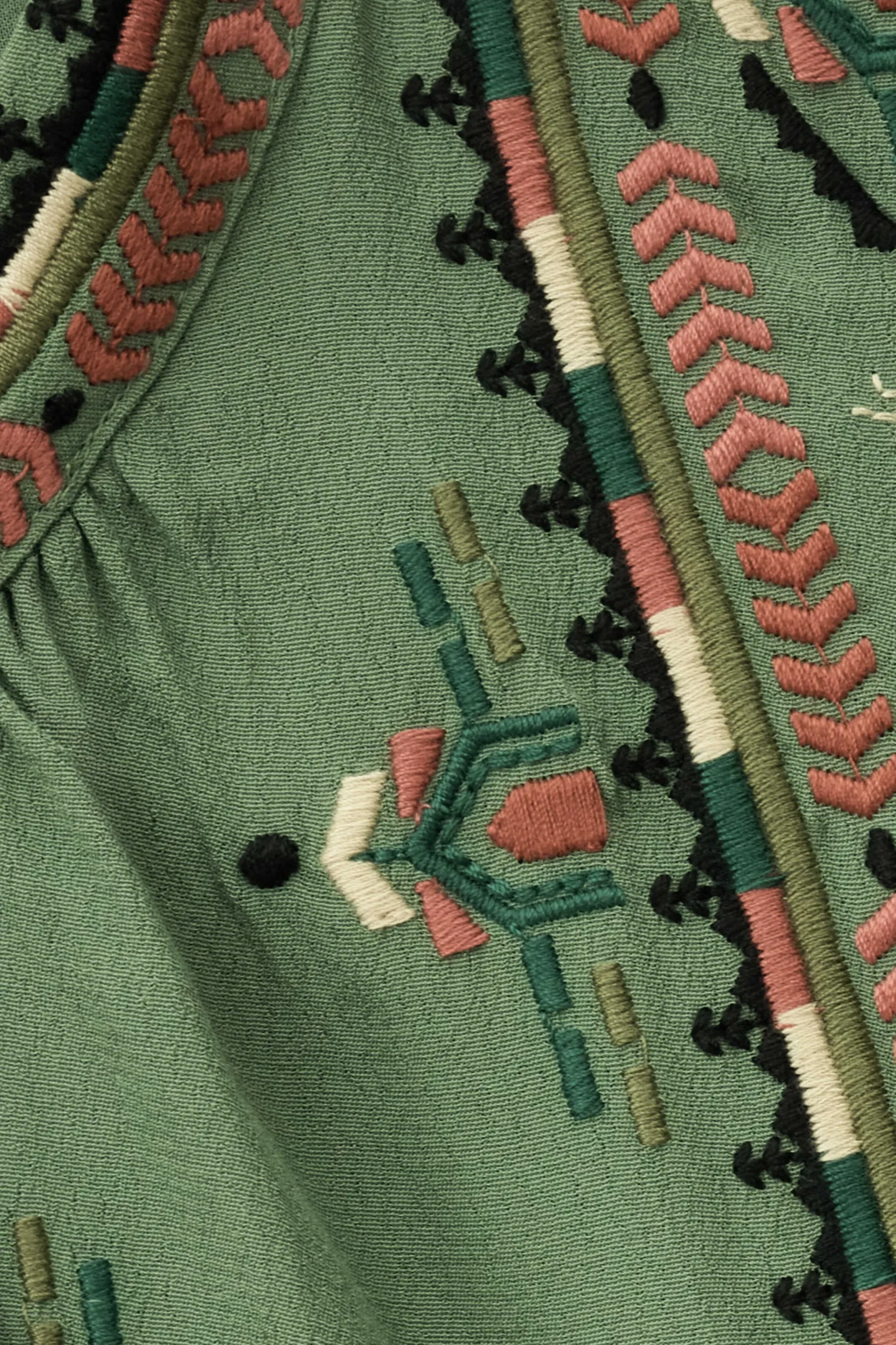 Ba&Sh TELMA robe mini brodée VERT Online