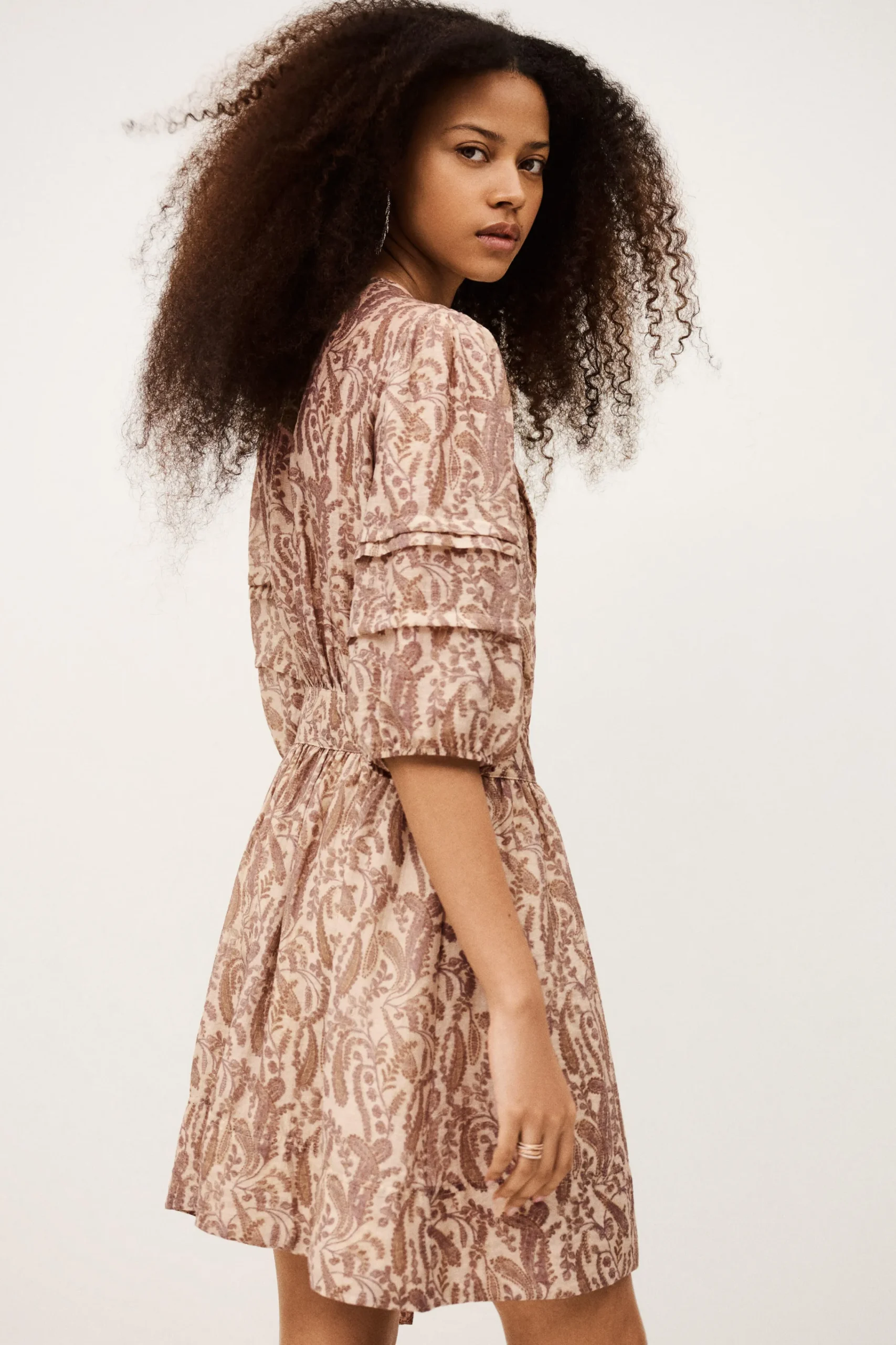 Ba&Sh TEODORA robe courte portefeuille ECRU Discount