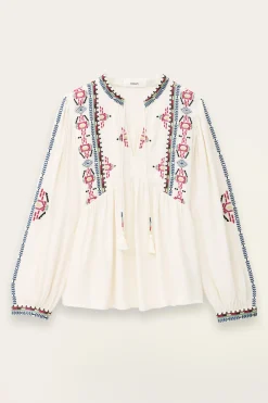 Ba&Sh TILT blouse brodée ample ECRU Outlet