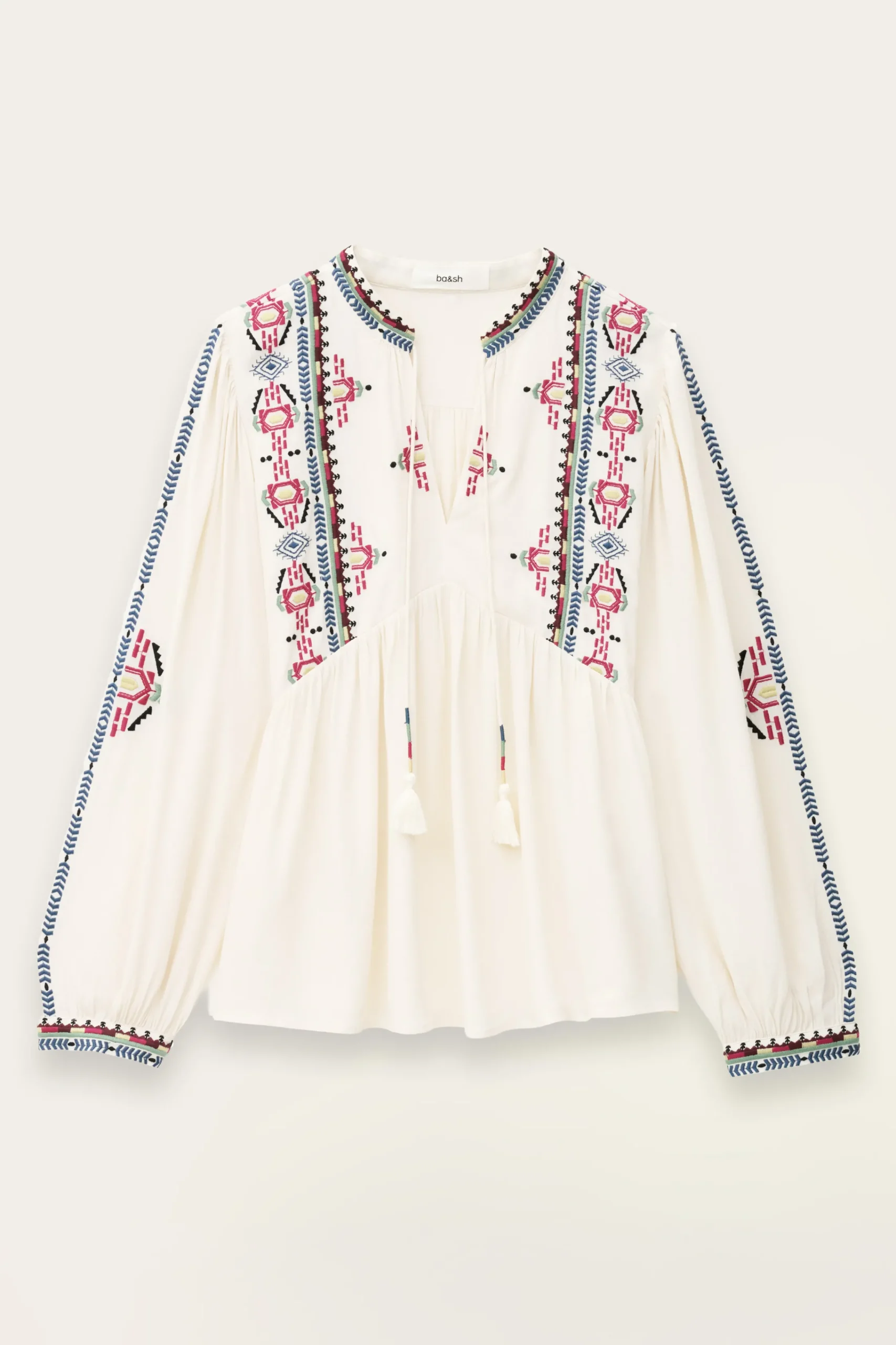 Ba&Sh TILT blouse brodée ample ECRU Outlet