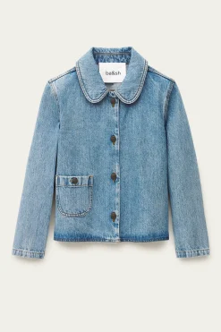 Ba&Sh TINY veste manches trois-quarts BLEU Best