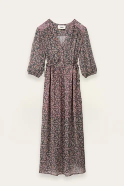 Ba&Sh TIZIA robe midi BLEU Outlet