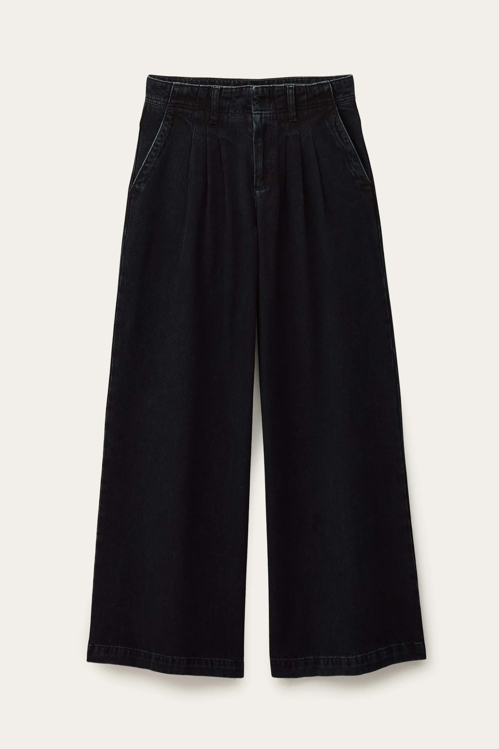 Ba&Sh TOBY jean large plis BLEU Outlet