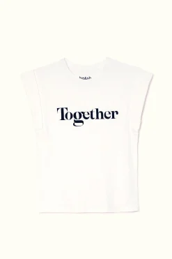 Ba&Sh TOGETHER t-shirt femme solidaire BLANC