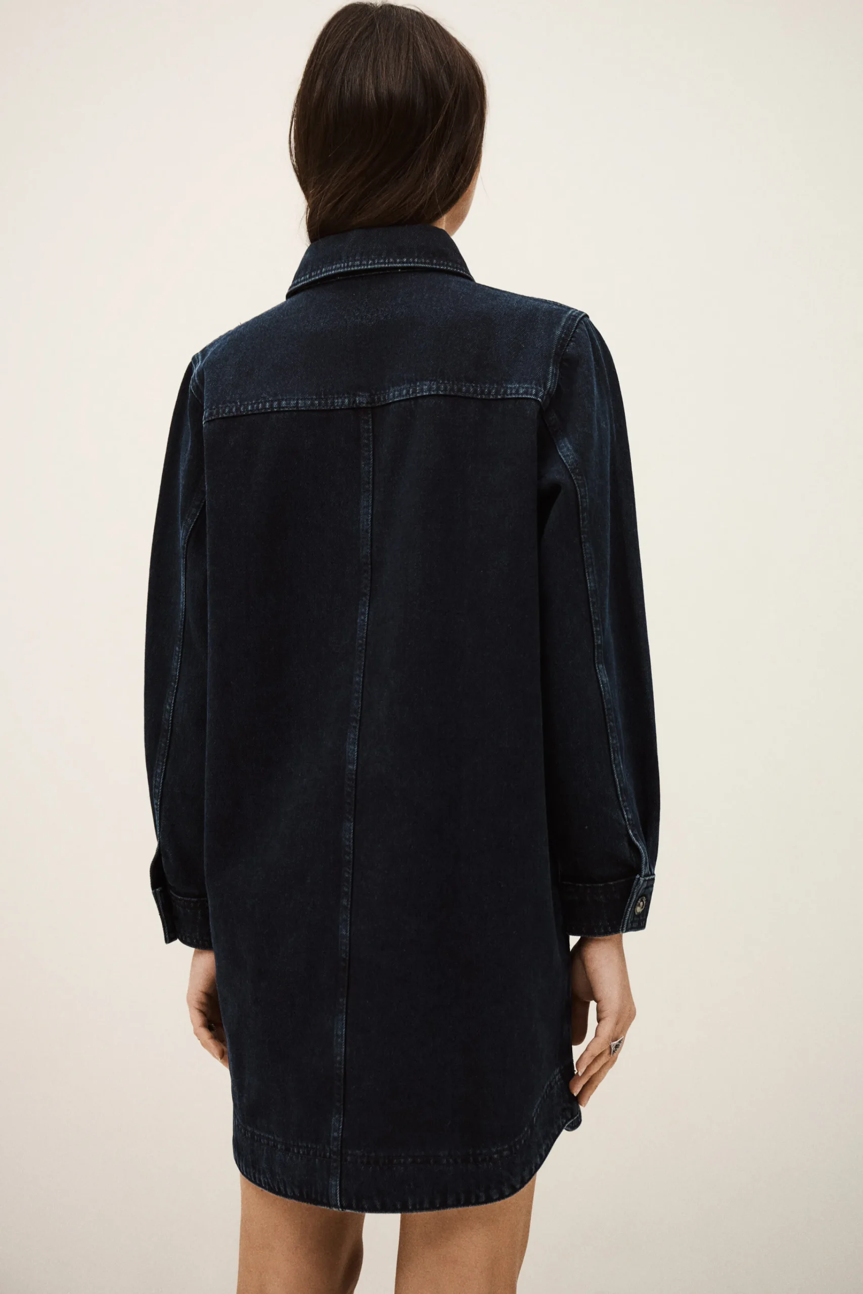 Ba&Sh TONA robe chemise denim BLEU Outlet