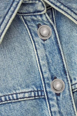 Ba&Sh TONA robe chemise denim BLEU Online