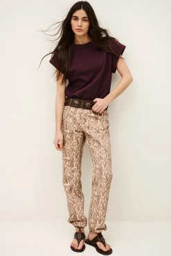 Ba&Sh TOOTY jean bootcut imprimé ECRU Discount