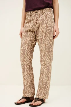 Ba&Sh TOOTY jean bootcut imprimé ECRU Discount