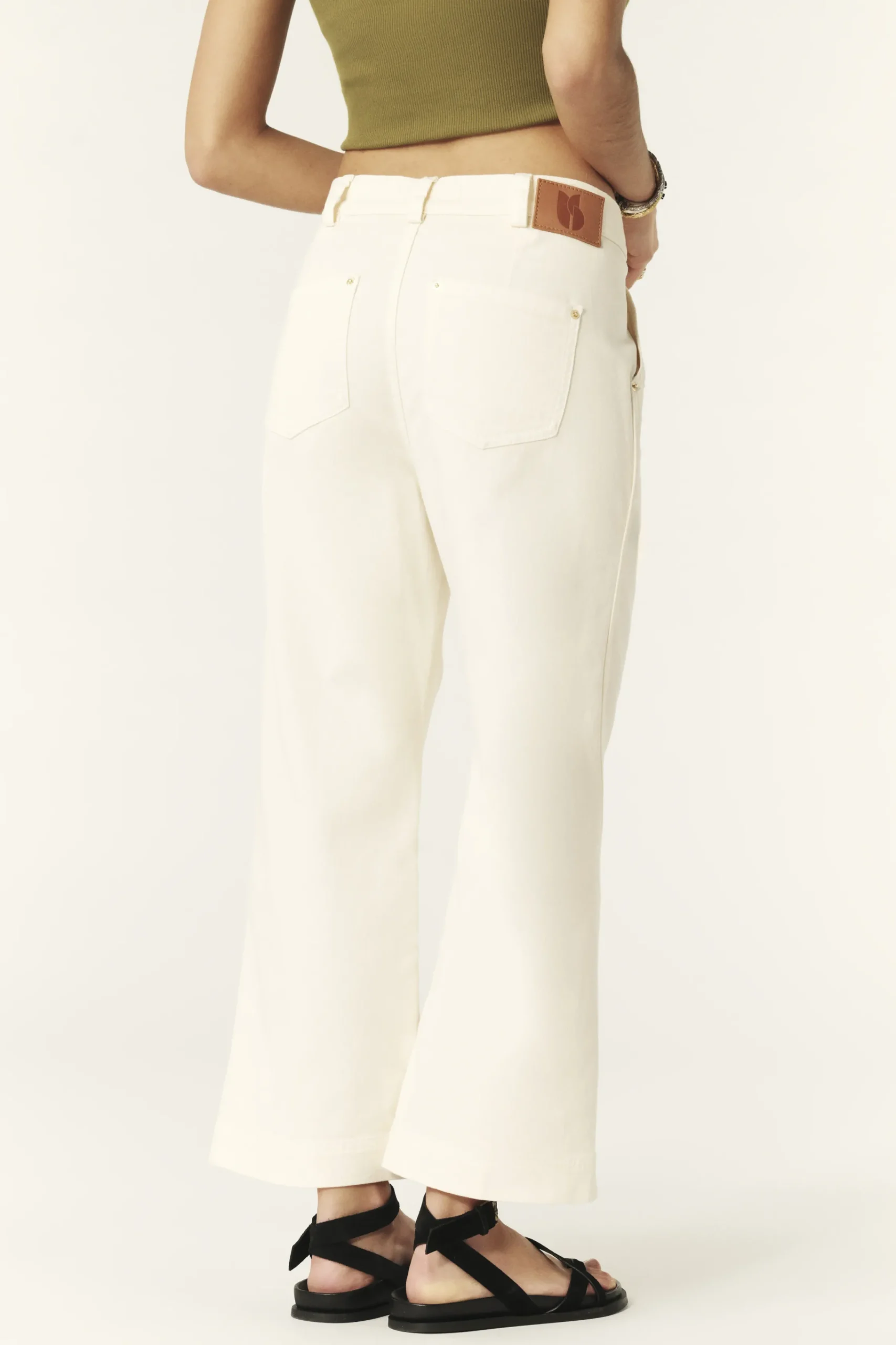Ba&Sh TULY jeans trois quart 185 € ECRU Best