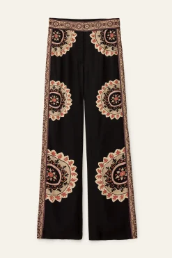 Ba&Sh VALLA pantalon évasé imprimé GRIS Sale