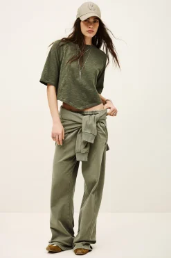 Ba&Sh VANY t-shirt coton VERT Clearance