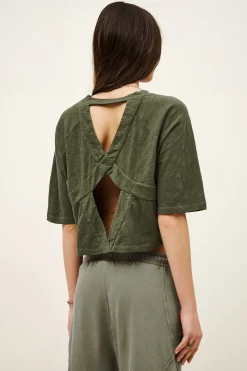 Ba&Sh VANY t-shirt coton VERT Clearance