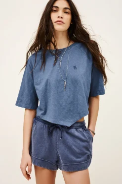 Ba&Sh VANY t-shirt coton BLEU Discount