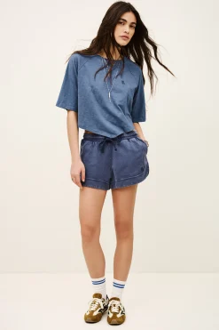 Ba&Sh VANY t-shirt coton BLEU Discount