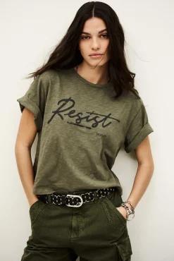 Ba&Sh VERO tee-shirt solidaire VERT Discount