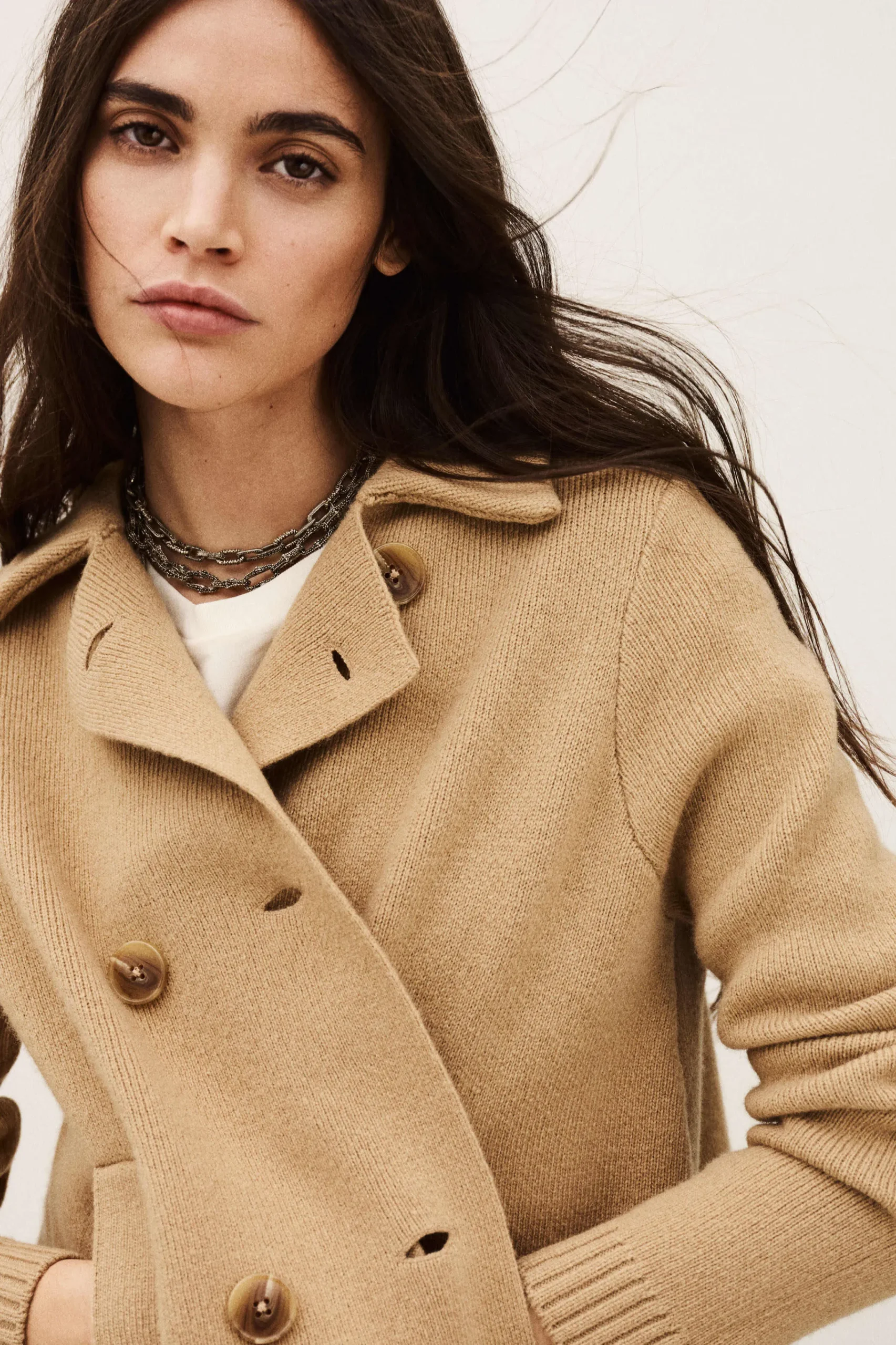 Ba&Sh VESTA gilet droit intemporel MARRON Sale