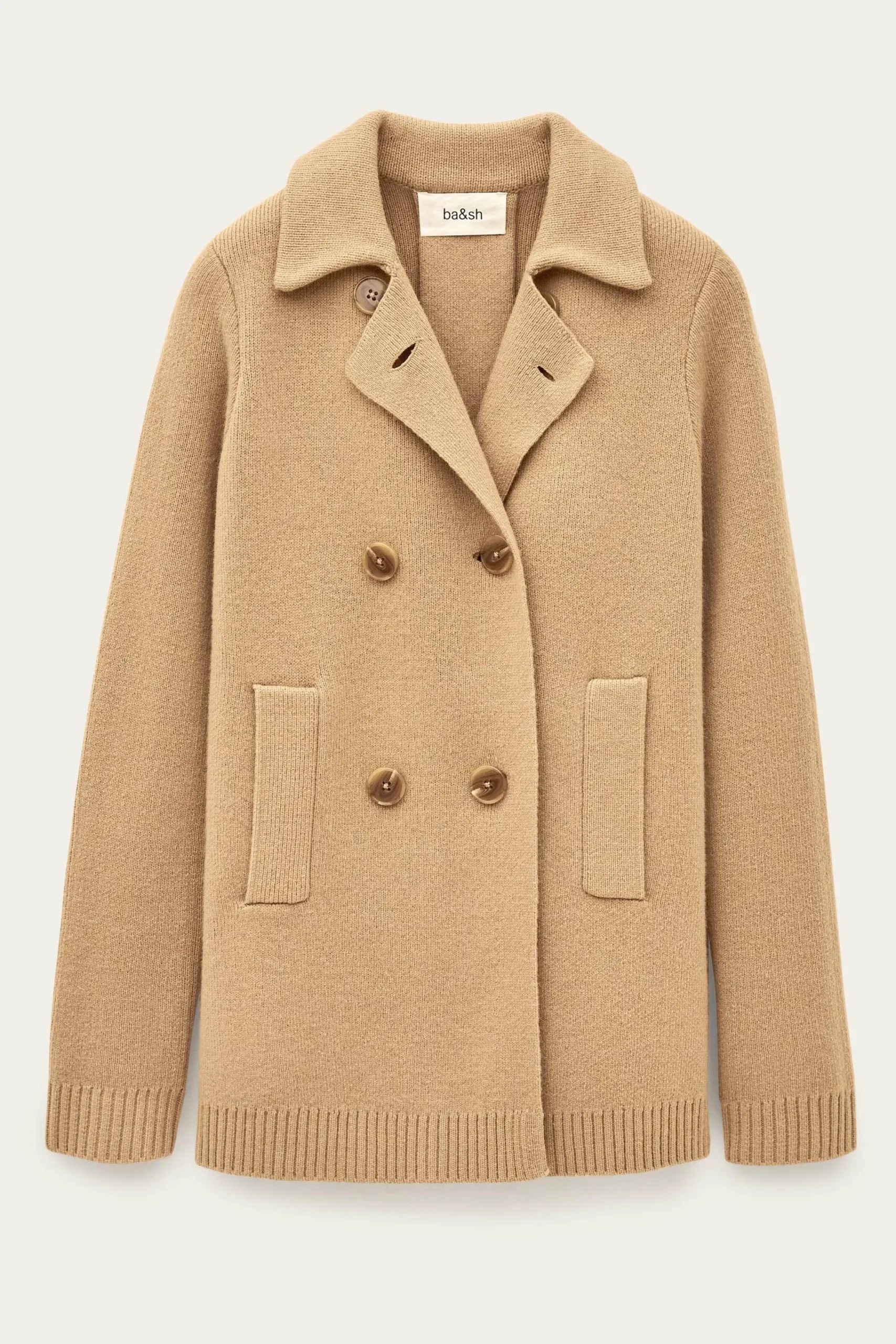 Ba&Sh VESTA gilet droit intemporel MARRON Sale