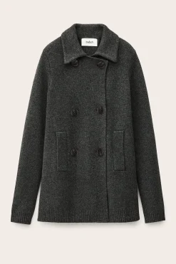 Ba&Sh VESTA gilet manteau maille GRIS