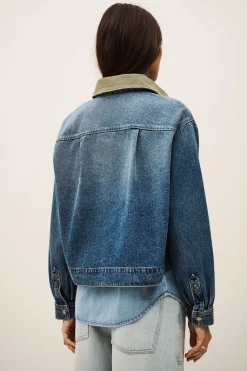 Ba&Sh VIGILIO veste courte denim BLEU Discount